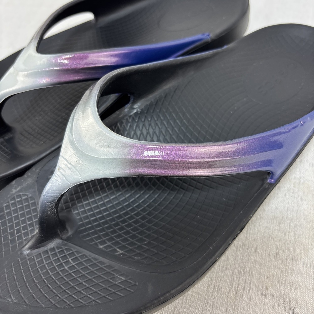 OOFOS‎ OOlala Luxe Thong Sandals Calypso Ombre Women's Size US 7 - Picture 8 of 11